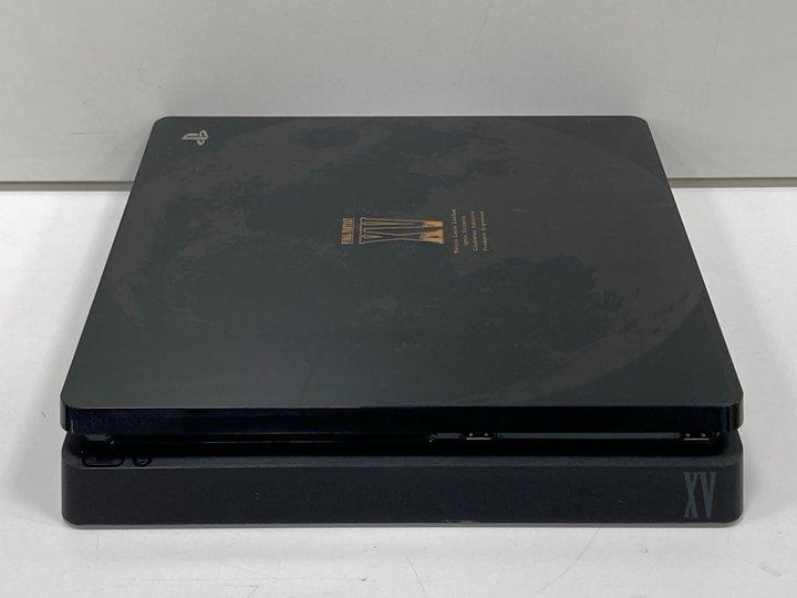 Lot 78  
            Marchington - Parcel Delivery Only 

                
SONY PLAYSTATION 4 (PS4) GAMES CONSOLE IN BLACK (FINAL FANTASY XV): MODEL NO CUH-...