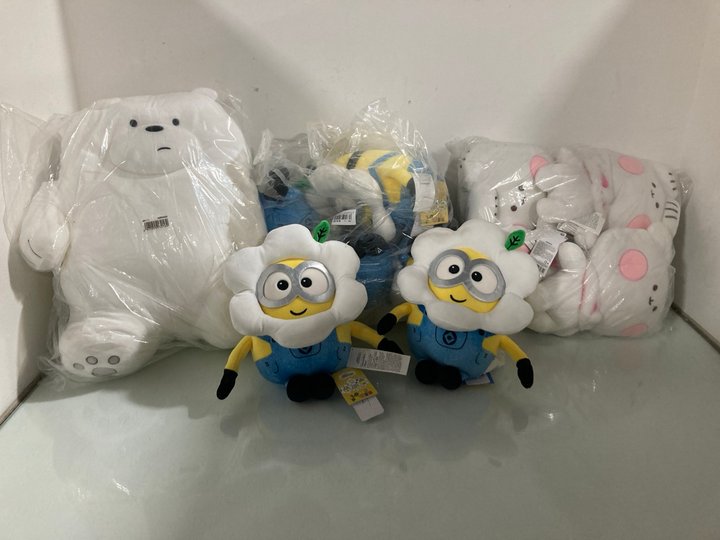 Lot 101  
            Marchington SR13 - Parcel Delivery Only 

                
QTY OF ASSORTED CHILDRENS PLUSHIES TO INCLUDE THE BARE BEARS MINISO: LOCATION - WH3