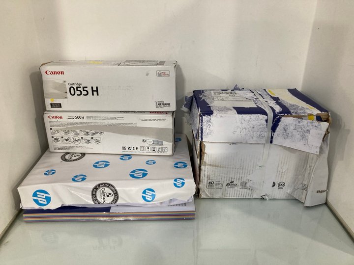 Lot 106  
            Marchington SR13 - Parcel Delivery Only 

                
QTY OF ASSORTED HOME OFFICE ITEMS TO INCLUDE CANON CARTRIDGE - 055H: LOCATION - WH4