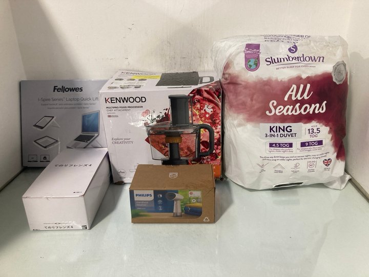 Lot 148  
            Marchington SR13 - Parcel Delivery Only 

                
QTY OF ASSORTED HOUSEHOLD ITEMS TO INCLUDE PHILIPS HANDHELD STEAMER: LOCATION - WH6