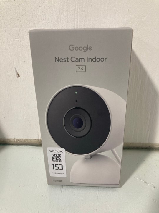 Lot 153  
            Marchington SR13 - Parcel Delivery Only 

                
GOOGLE NEST 2K INDOOR CAM -ORIGINAL RRP £90.00: LOCATION - WH6