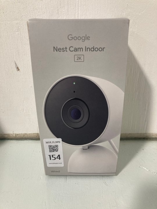 Lot 154  
            Marchington SR13 - Parcel Delivery Only 

                
GOOGLE NEST 2K INDOOR CAM -ORIGINAL RRP £90.00: LOCATION - WH6