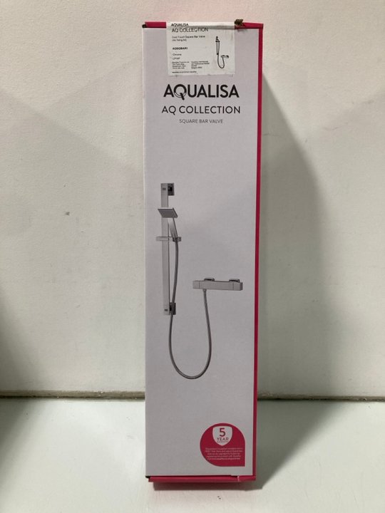 Lot 182  
            Marchington SR13 - Parcel Delivery Only 

                
AQUALISA AQ COLLECTION COOL TOUCH SQUARE BAR VALVE IN CHROME (SEALED)-ORIGINAL RR...