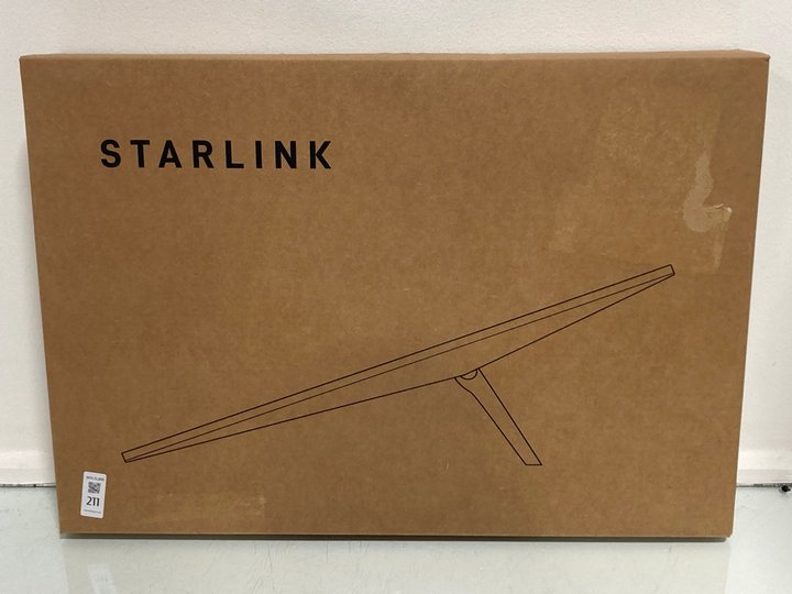 Lot 211  
            Marchington SR13 - Parcel Delivery Only 

                
STARLINK STANDARD SATELLITE ANTENNA (SEALED) -ORIGINAL RRP £350.00: LOCATION - WH9
