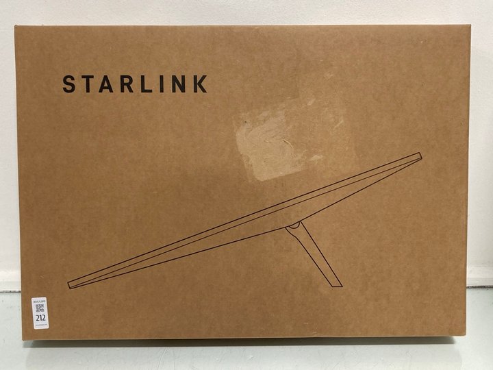 Lot 212  
            Marchington SR13 - Parcel Delivery Only 

                
STARLINK STANDARD SATELLITE ANTENNA (SEALED) -ORIGINAL RRP £350.00: LOCATION - WH9
