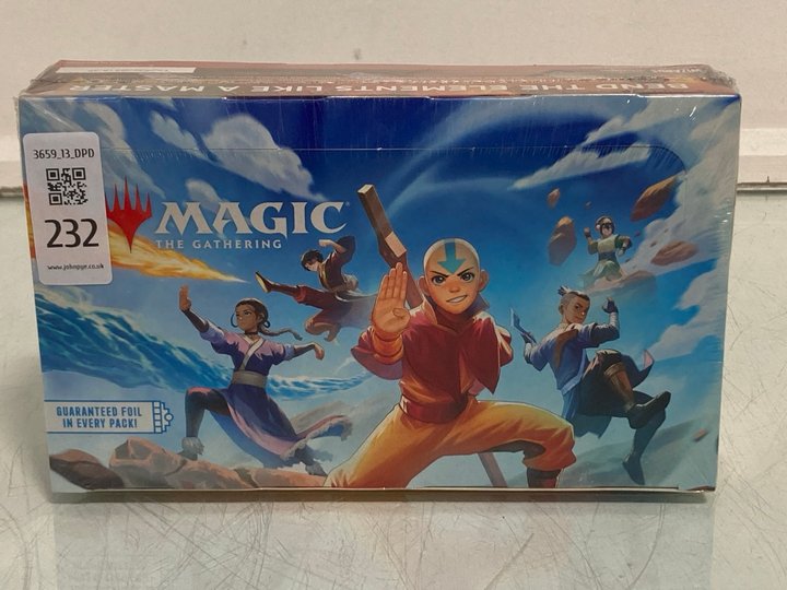 Lot 232  
            Marchington SR13 - Parcel Delivery Only 

                
MAGIC THE GATHERING AVATAR THE LAST AIRBENDER PLAY BOOSTERS (SEALED)-ORIGINAL RRP...