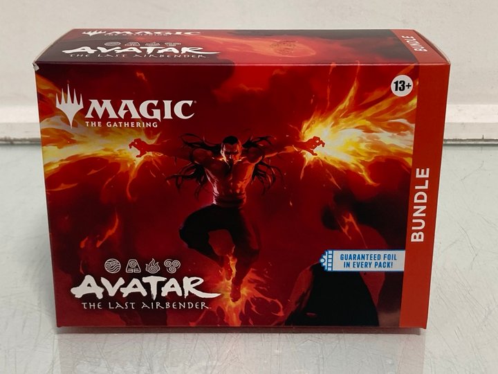 Lot 233  
            Marchington SR13 - Parcel Delivery Only 

                
MAGIC THE GATHERING AVATAR THE LAST AIRBENDER BUNDLE (SEALED)-ORIGINAL RRP £62.00...