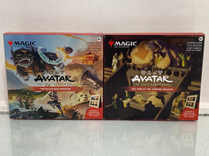 Lot 244  
            Marchington SR13 - Parcel Delivery Only 

                
MAGIC THE GATHERING AVATAR THE LAST AIRBENDER TEA TIME AT THE JASMINE DRAGON BOOS...