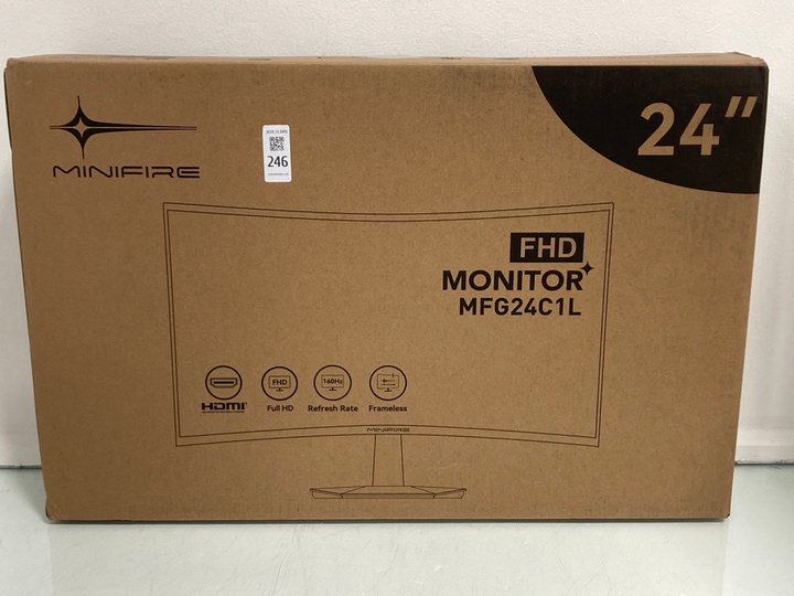 Lot 246  
            Marchington SR13 - Parcel Delivery Only 

                
MINIFIRE 24" FHD MONITOR-MODEL NO MFG24CIL: LOCATION - WH10