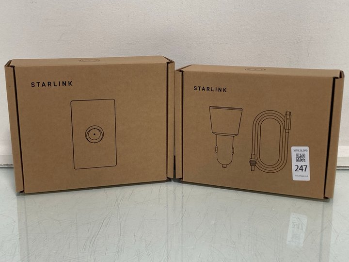Lot 247  
            Marchington SR13 - Parcel Delivery Only 

                
STARLINK MINI ROUTER KIT TO INCLUDE STARLINK MINI CAR ADAPTER KIT- UTP-243: LOCAT...