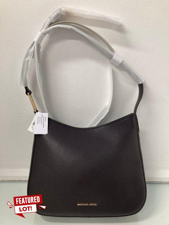 Lot 24  
            Marchington SR13 - Parcel Delivery Only 

                
MICHAEL KORS KENSINGTON LARGE CROSSBODY LEATHER BAG IN CHOCOLATE-ORIGINAL £210.00...