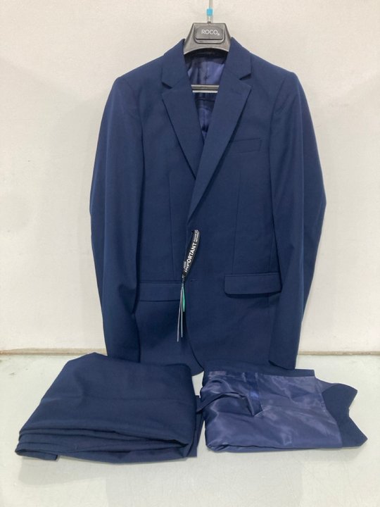 Lot 308  
            Marchington SR13 - Parcel Delivery Only 

                
BOYS ROCO FORD 3 PIECE SUIT IN NAVY - AGE: 14 YEARS: LOCATION - H12