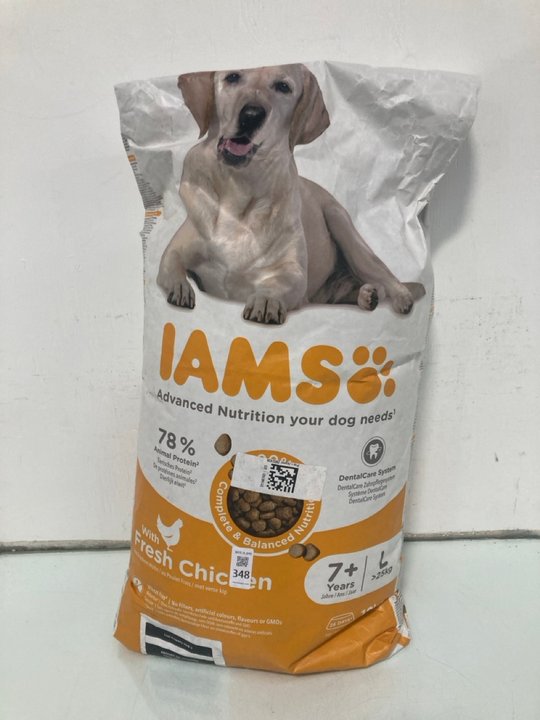 Lot 348  
            Marchington SR13 - Parcel Delivery Only 

                
IAMS FRESH CHICKEN DRY DOG FOOD 12KG - BB: 07/27: LOCATION - H10