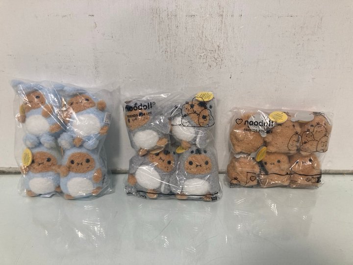 Lot 371  
            Marchington SR13 - Parcel Delivery Only 

                
QTY OF ASSORTED NOODOLL SOFT TOYS TO INCLUDE RICE SPUD JUST A BABY: LOCATION - H8