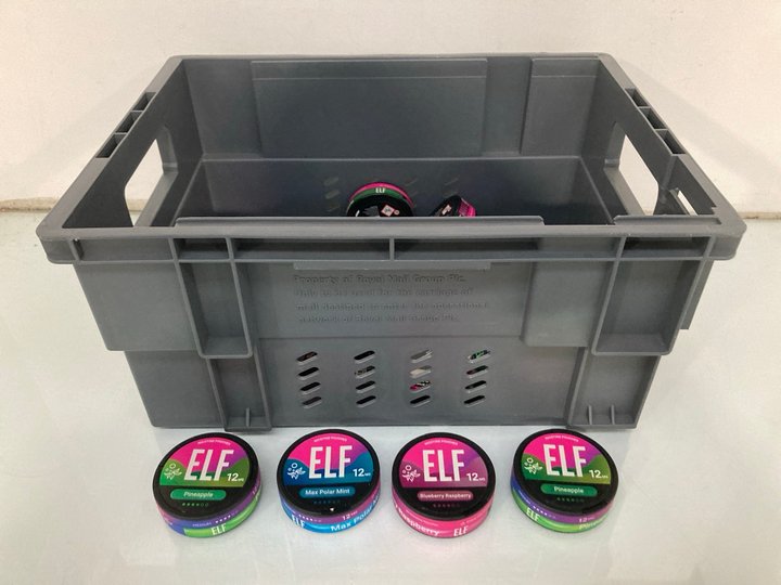 Lot 424  
            Marchington SR13 - Parcel Delivery Only 

                
QTY OF ASSORTED ELF NICOTINE PATCHES TO INCLUDE PINEAPPLE FLAVOUR -BB: 06/27 (18+...