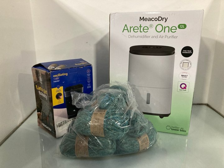 Lot 443  
            Marchington SR13 - Parcel Delivery Only 

                
3 X ASSORTED ITEMS TO INCLUDE MEACODRY ARETE ONE DEHUMIDIFIER & AIR PURIFIER: LOC...