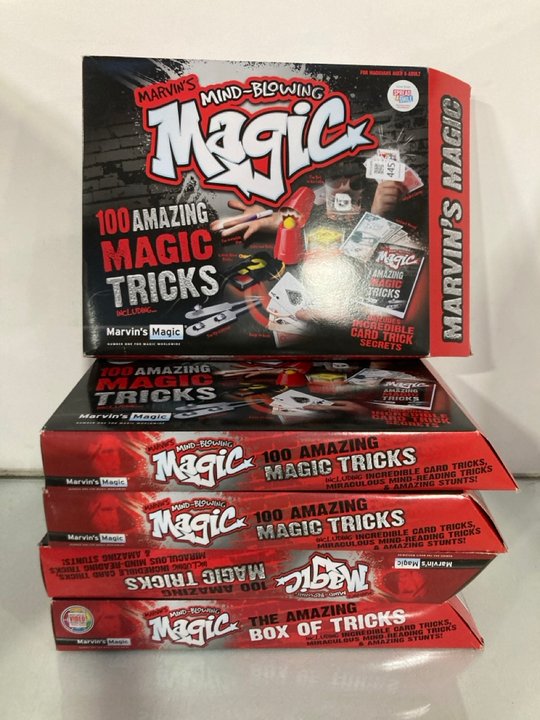Lot 445  
            Marchington SR13 - Parcel Delivery Only 

                
5 X MARVIN'S MAGIC BOXES - COMBINED ORIGINAL RRP: £125.00: LOCATION - H4