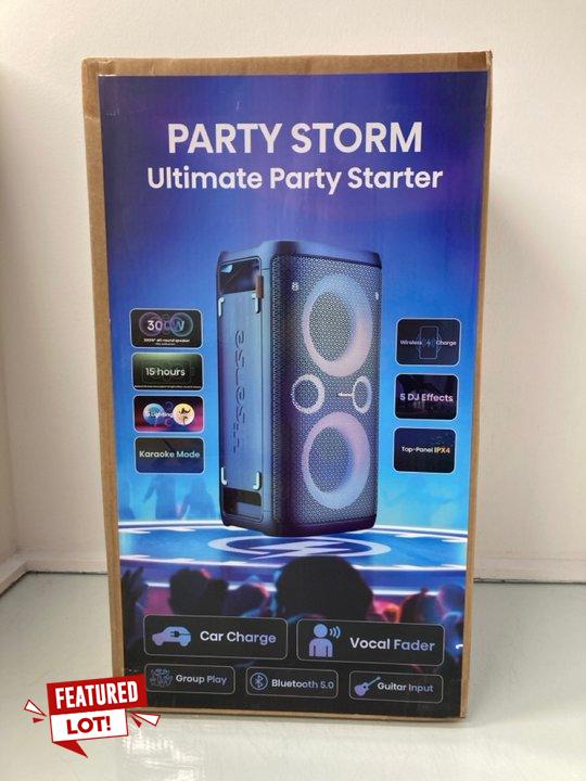 Lot 44  
            Marchington SR13 - Parcel Delivery Only 

                
HISENSE 300W PARTY STORM ULTIMATE PARTY SPEAKER (SEALED)-ORIGINAL RRP £249.00: LO...