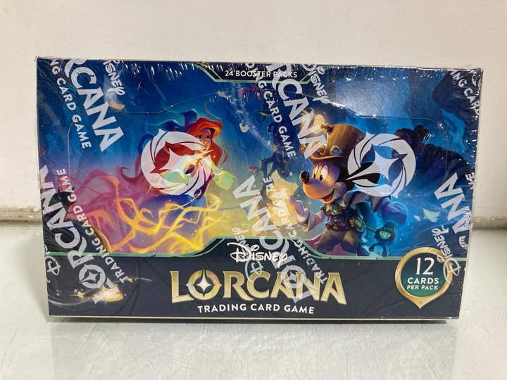Lot 464  
            Marchington SR13 - Parcel Delivery Only 

                
DISNEY LORCANA TRADING CARD GAME BOX - ORIGINAL RRP: £107.00: LOCATION - H3