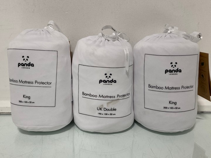 Lot 490  
            Marchington SR13 - Parcel Delivery Only 

                
2 X PANDA LONDON BAMBOO MATTRESS PROTECTORS - SIZE: KING TO INCLUDE PANDA LONDON ...