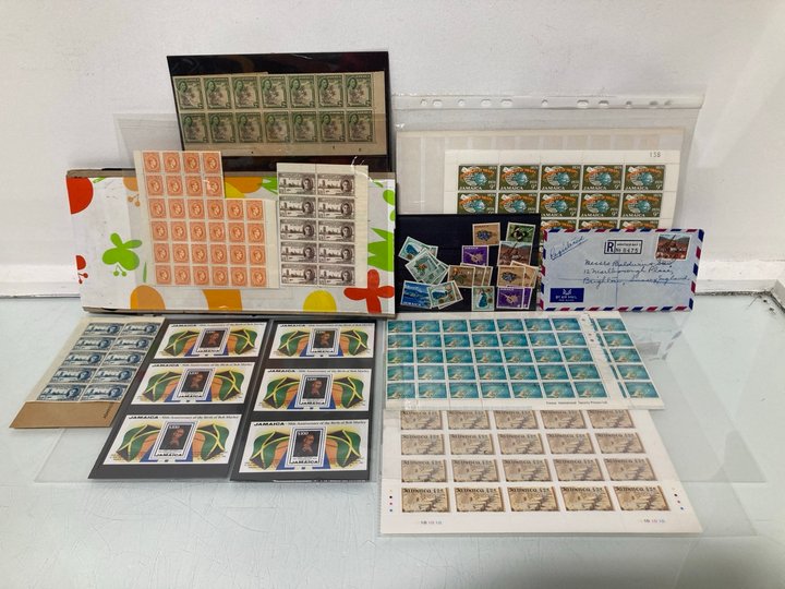 Lot 512  
            Marchington SR13 - Parcel Delivery Only 

                
A COLLECTION OF SHEETS OF MINT VINTAGE JAMAICAN STAMPS TO INCLUDE DEFINITIVES: LO...