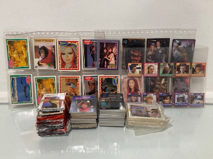 Lot 515  
            Marchington SR13 - Parcel Delivery Only 

                
A COLLECTION OF VINTAGE COLLECTOR'S CARDS TO INCLUDE STINGRAY, STAR WARS, RETURN ...