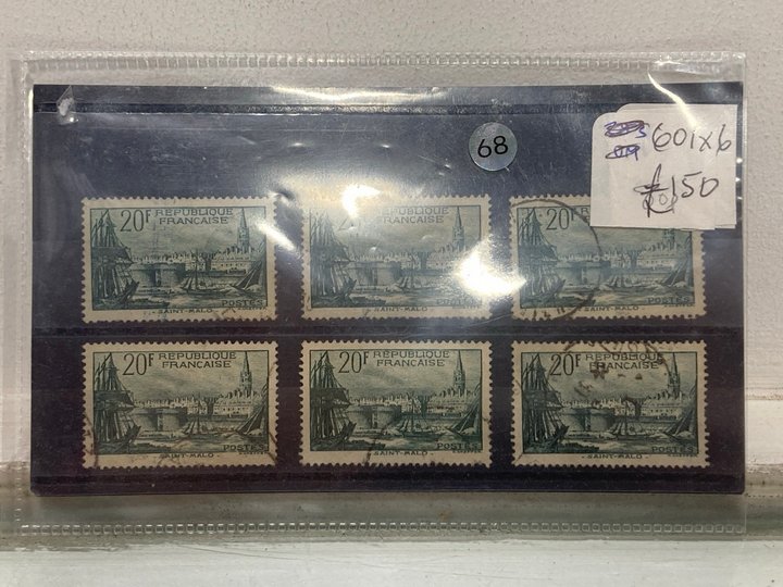 Lot 528  
            Marchington SR13 - Parcel Delivery Only 

                
A CARD OF HIGHER VALUE COLLECTABLE VINTAGE STAMPS: LOCATION - H1