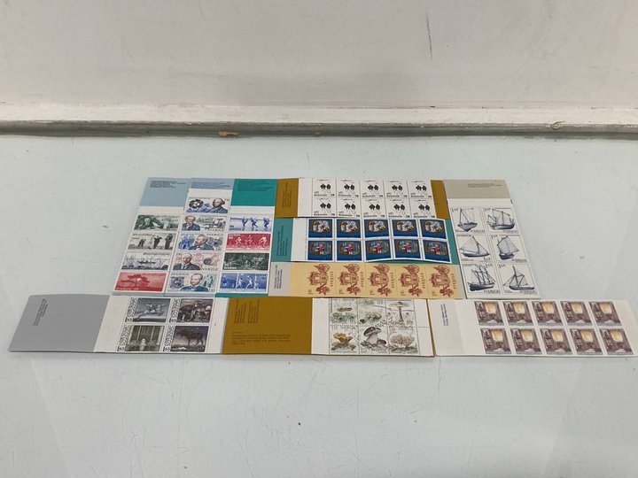 Lot 532  
            Marchington SR13 - Parcel Delivery Only 

                
TEN FULL BOOKS OF MINT UNUSED VINTAGE SWEDISH STAMPS: LOCATION - H1