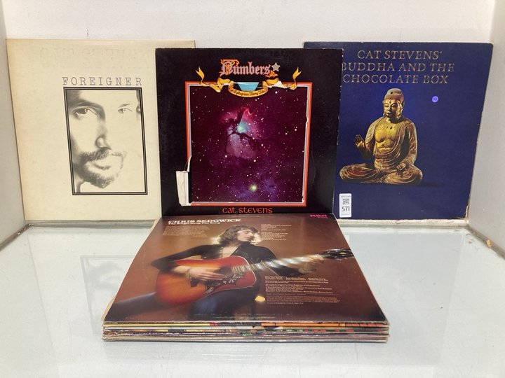 Lot 571  
            Marchington SR13 - Parcel Delivery Only 

                
A COLLECTION OF VINTAGE 33RPM VINYL LPS TO INCLUDE CAT STEVENS: LOCATION - H1