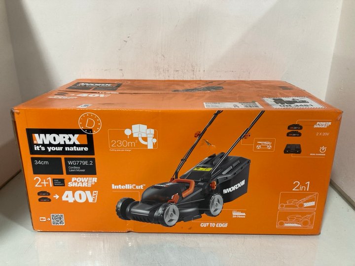 Lot 590  
            Marchington SR13 - Parcel Delivery Only 

                
WORX IT'S YOUR NATURE 34CM CORDLESS LAWNMOWER: LOCATION - G1