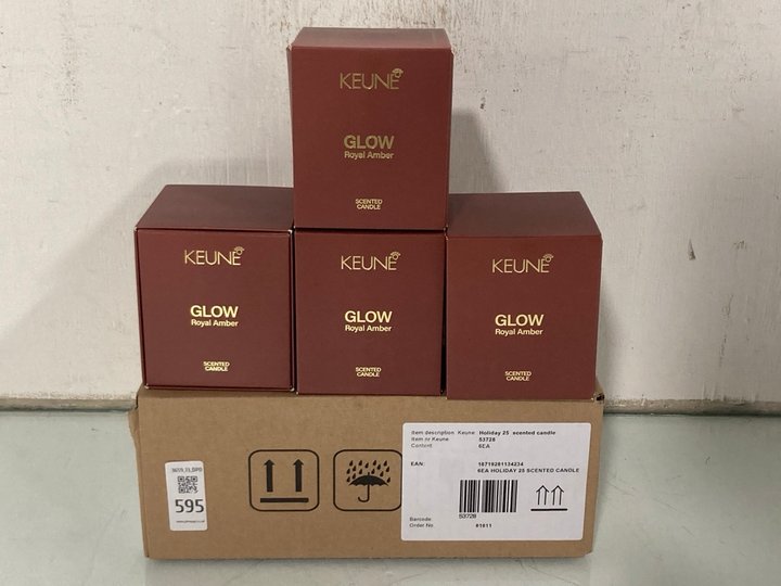 Lot 595  
            Marchington SR13 - Parcel Delivery Only 

                
QTY OF ASSORTED CANDLES TO INCLUDE KEUNE GLOW ROYAL AMBER SCENTED CANDLE: LOCATIO...