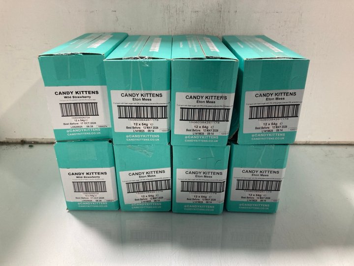 Lot 596  
            Marchington SR13 - Parcel Delivery Only 

                
QTY OF ASSORTED CANDY KITTENS ITEMS TO INCLUDE CANDY KITTENS ETON MESS 12 X 54G -...