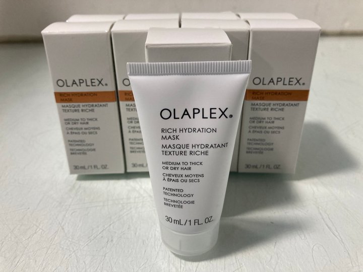 Lot 60  
            Marchington SR13 - Parcel Delivery Only 

                
9 X OLAPLEX RICH HYDRATION MASK 30ML: LOCATION - WH1