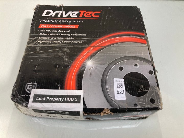 Lot 622  
            Marchington SR13 - Parcel Delivery Only 

                
DRIVETEC PREMIUM BRAKE DISCS: LOCATION - G3