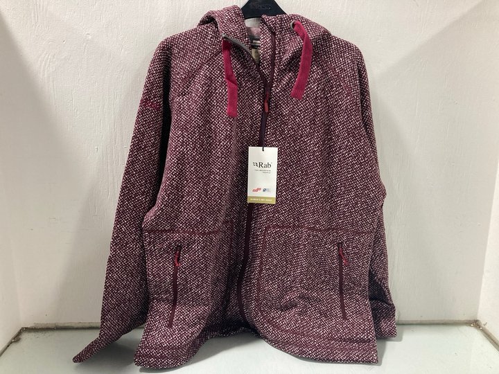 Lot 65  
            Marchington SR13 - Parcel Delivery Only 

                
WOMENS RAB AMY HOODY IN RIOJA - UK SIZE: 18: LOCATION - WH1