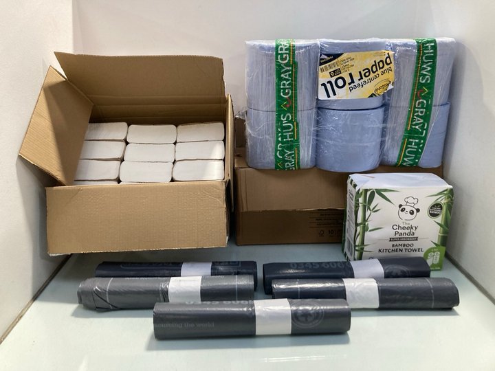 Lot 661  
            Marchington SR13 - Parcel Delivery Only 

                
QTY OF ASSORTED ITEMS TO INCLUDE BLUE CENTREFEED PAPER ROLL: LOCATION - G5