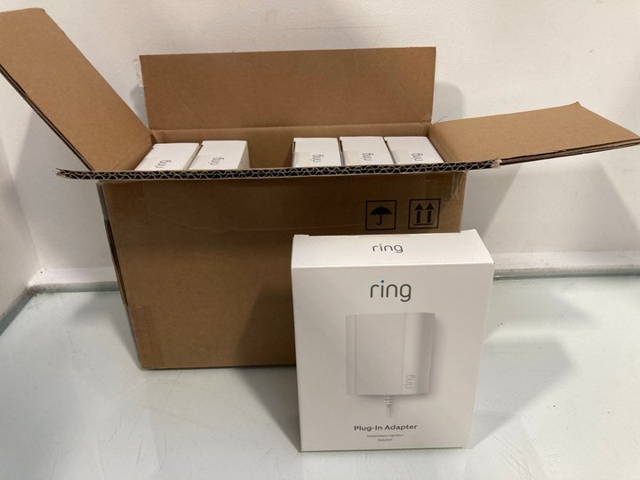 Lot 680  
            Marchington SR13 - Parcel Delivery Only 

                
6 X RING PLUG IN ADAPTERS - COMBINED ORIGINAL RRP £125.94: LOCATION - G6