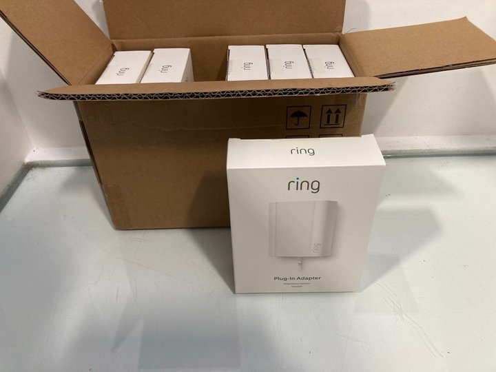 Lot 682  
            Marchington SR13 - Parcel Delivery Only 

                
6 X RING PLUG IN ADAPTERS - COMBINED ORIGINAL RRP £125.94: LOCATION - G6