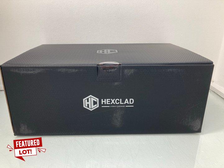 Lot 6  
            Marchington SR13 - Parcel Delivery Only 

                
HEXCLAD SIX PIECE STAINLESS STEEL HYBRID COOKWARE SET (SEALED)-ORIGINAL RRP £477....