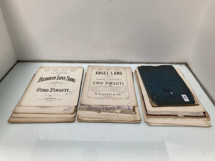 Lot 737  
            Marchington SR13 - Parcel Delivery Only 

                
A BUNDLE OF VICTORIAN SHEET MUSIC: LOCATION - G10