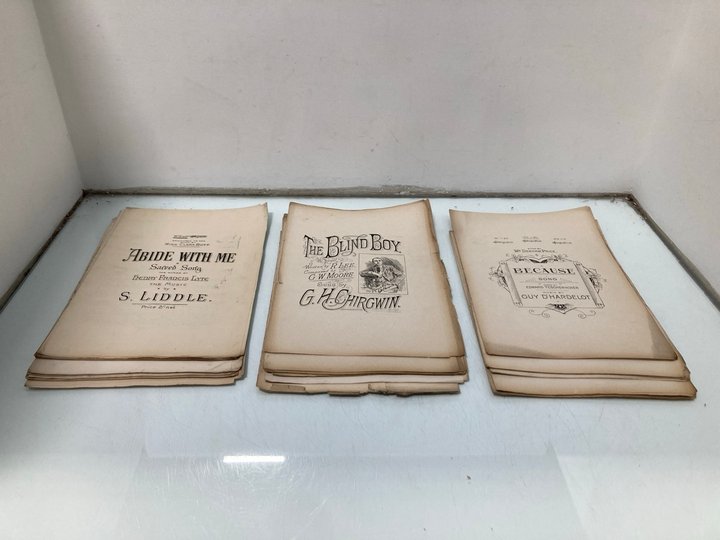 Lot 738  
            Marchington SR13 - Parcel Delivery Only 

                
A BUNDLE OF VICTORIAN SHEET MUSIC: LOCATION - G10