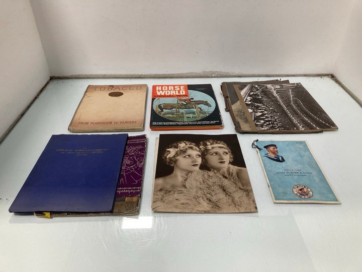 Lot 743  
            Marchington SR13 - Parcel Delivery Only 

                
A COLLECTION OF ANTIQUARIAN EPHEMERA TO INCLUDE TOBACCO PUBLICATIONS AND PHOTOGRA...