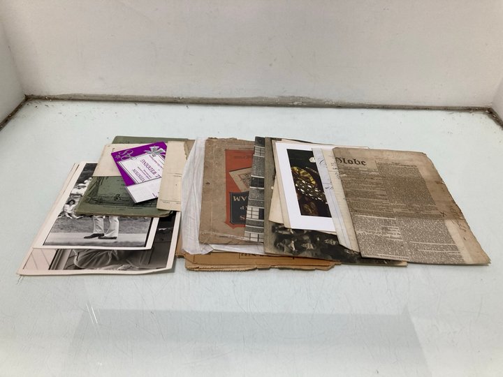 Lot 751  
            Marchington SR13 - Parcel Delivery Only 

                
ANTIQUARIAN EPHEMERA TO INCLUDE INVOICES, PHOTOGRAPHS, AN 1829 EDITION OF 'THE GL...