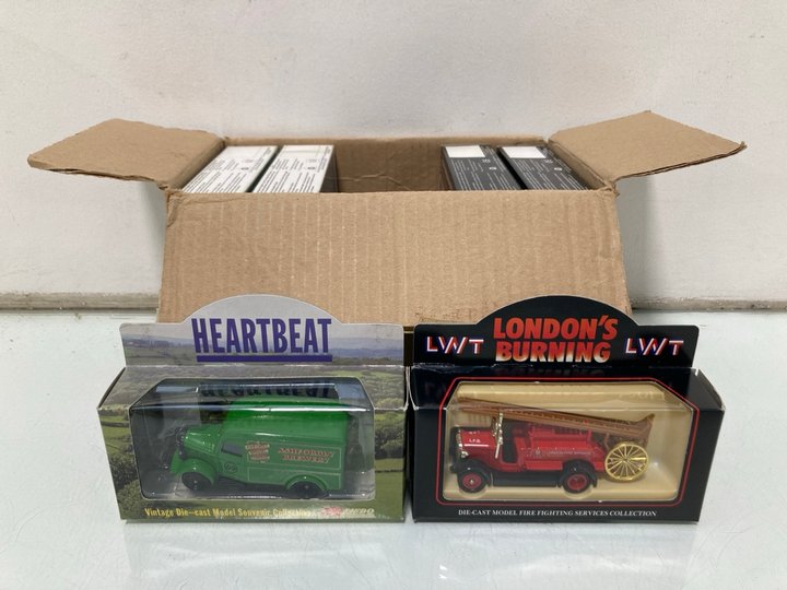 Lot 754  
            Marchington SR13 - Parcel Delivery Only 

                
12 X VINTAGE TV TIE-IN DIE CAST MODEL VEHICLES, ALL WITH BOX AND SEALED: LOCATION...