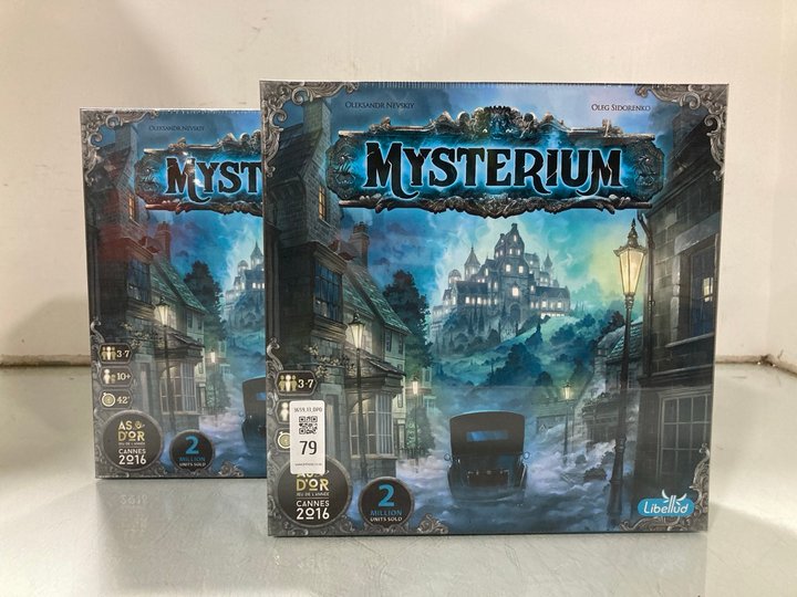 Lot 79  
            Marchington SR13 - Parcel Delivery Only 

                
2 X MYSTERIUM BOARD GAMES: LOCATION - WH2