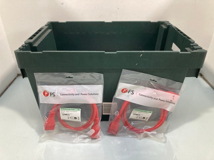 Lot 802  
            Marchington SR13 - Parcel Delivery Only 

                
QTY OF FS IEC60320 1.2 METER POWER EXTENSION CORDS IN RED: LOCATION - G12