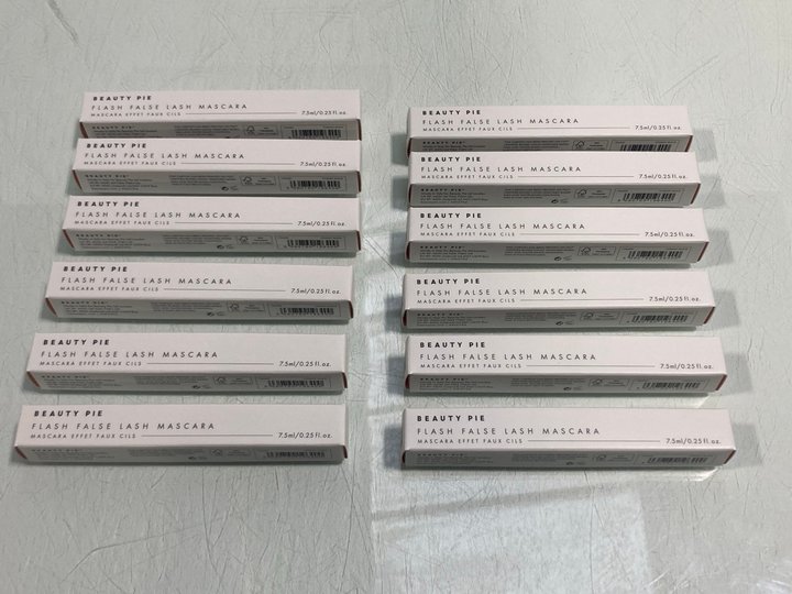 Lot 809  
            Marchington SR13 - Parcel Delivery Only 

                
12 X BEAUTY PIE FLASH FALSE LASH MASCARAS IN COSMIC BLACK-ORIGINAL COMBINED RRP £...