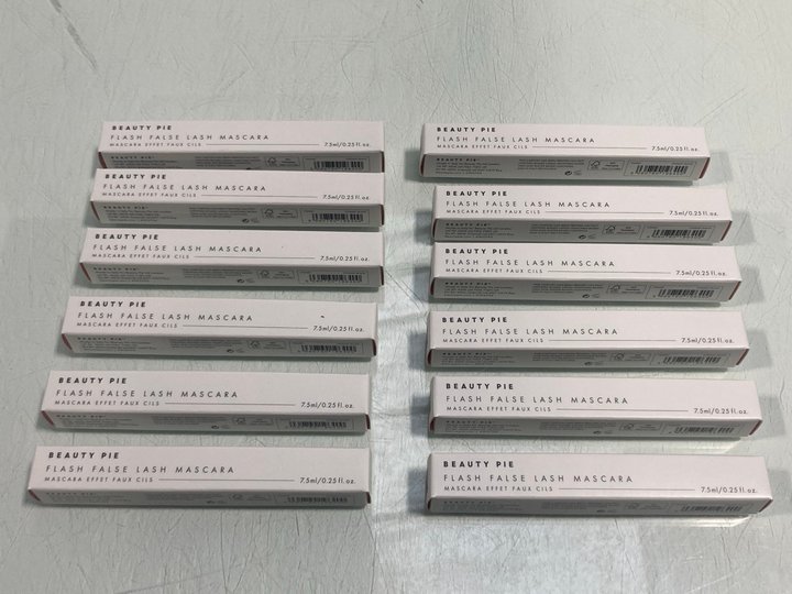 Lot 814  
            Marchington SR13 - Parcel Delivery Only 

                
12 X BEAUTY PIE FLASH FALSE LASH MASCARAS IN COSMIC BLACK-ORIGINAL COMBINED RRP £...
