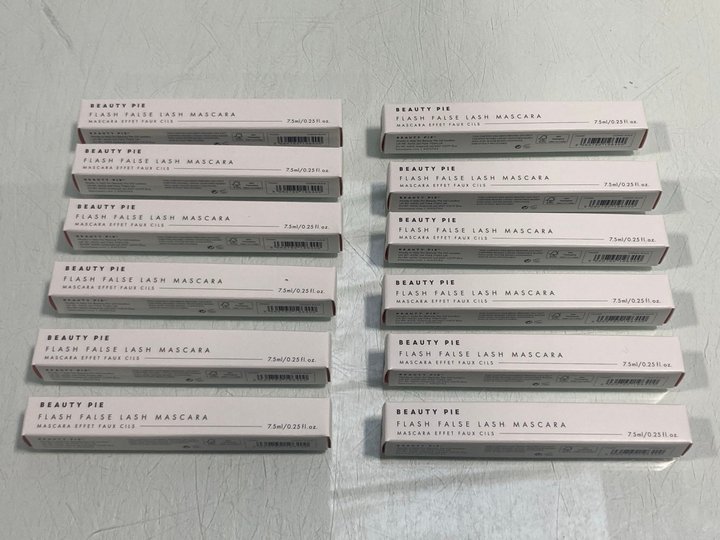 Lot 821  
            Marchington SR13 - Parcel Delivery Only 

                
12 X BEAUTY PIE FLASH FALSE LASH MASCARAS IN COSMIC BLACK-ORIGINAL COMBINED RRP £...