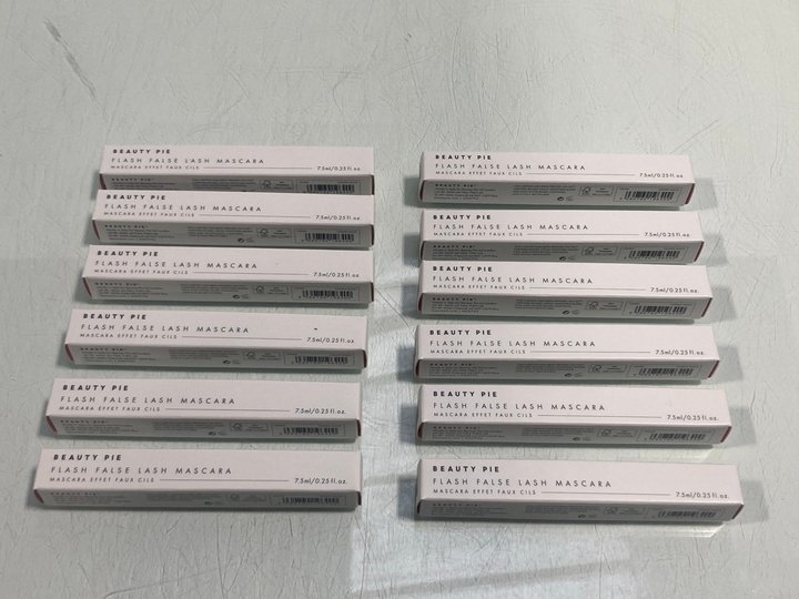 Lot 824  
            Marchington SR13 - Parcel Delivery Only 

                
12 X BEAUTY PIE FLASH FALSE LASH MASCARAS IN COSMIC BLACK-ORIGINAL COMBINED RRP £...